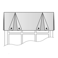 Butterfly Pleated Valance